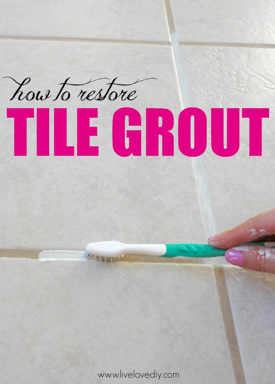 How To Restore Bathroom Tile Grout Semis Online