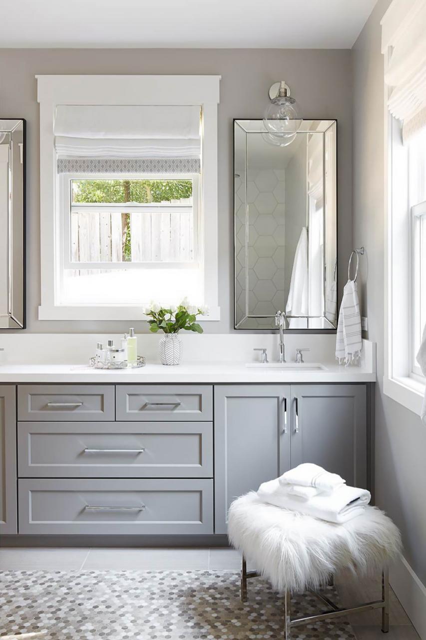 Grey Bathroom Shelf Ideas