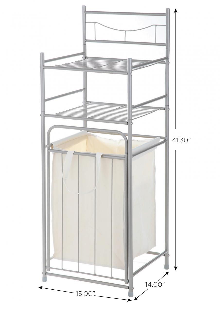 Bathroom Storage With Hamper