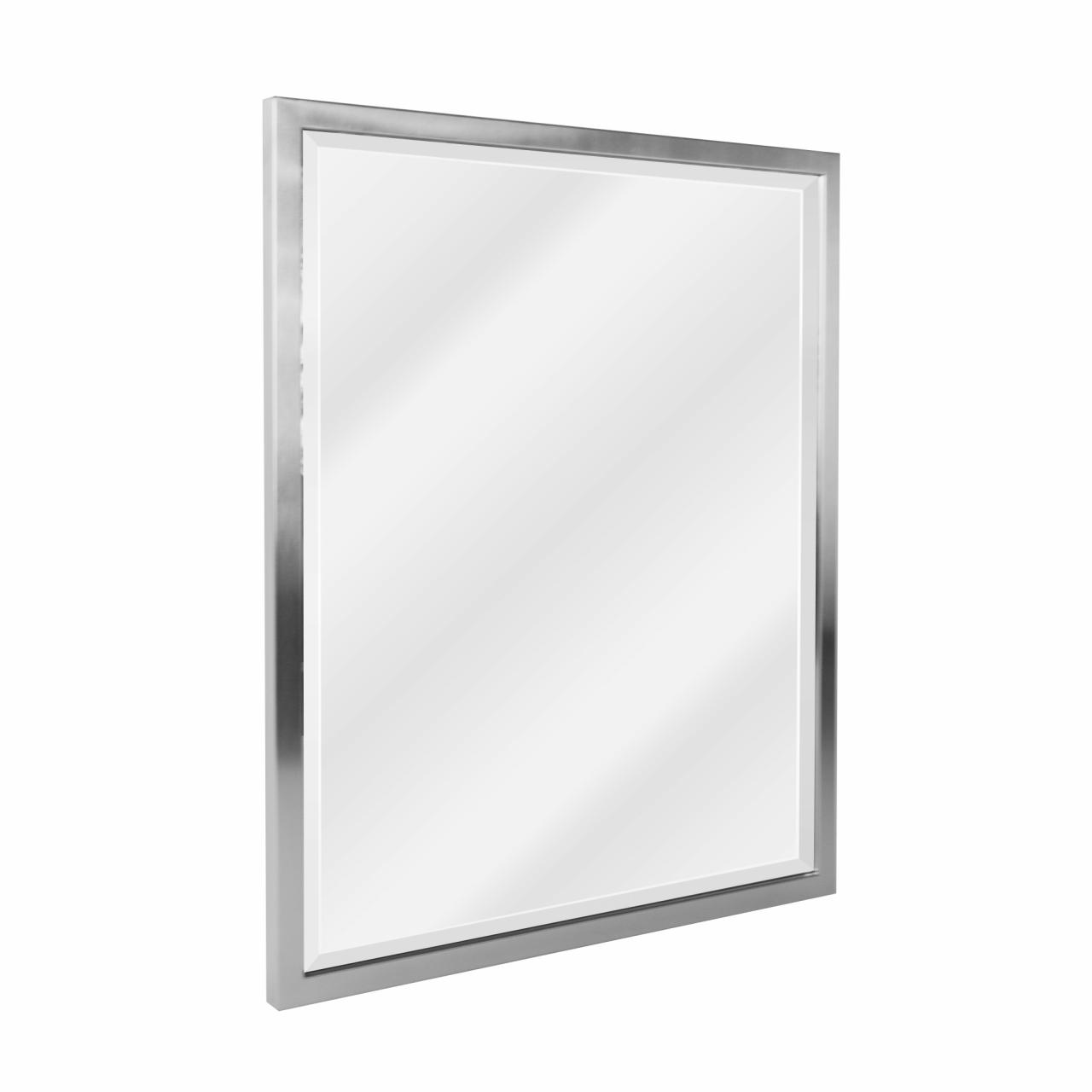 Rectangular Bathroom Mirror Brushed Nickel