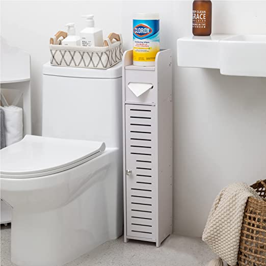 Narrow Bathroom Floor Shelf