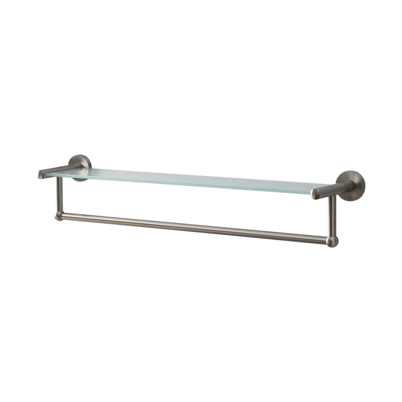 Bathroom Glass Shelf with Towel Bar