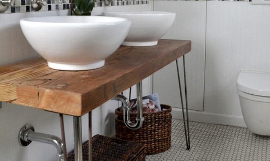 Bathroom Vanity With Hairpin Legs