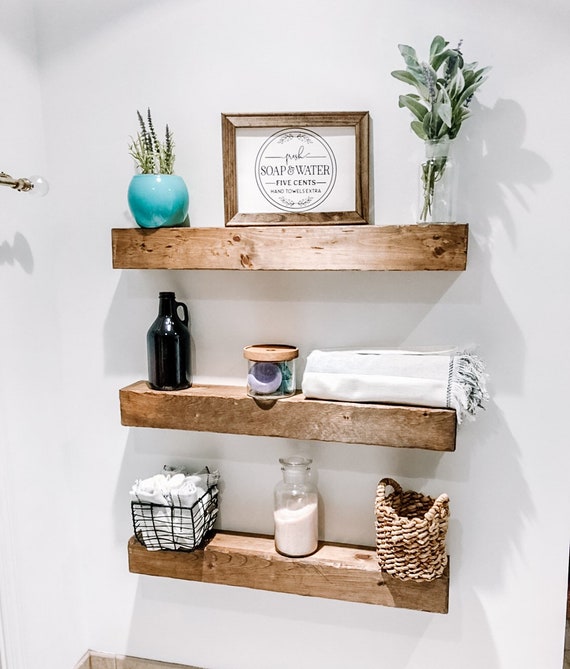 Rustic Bathroom Shelf Etsy – Semis Online