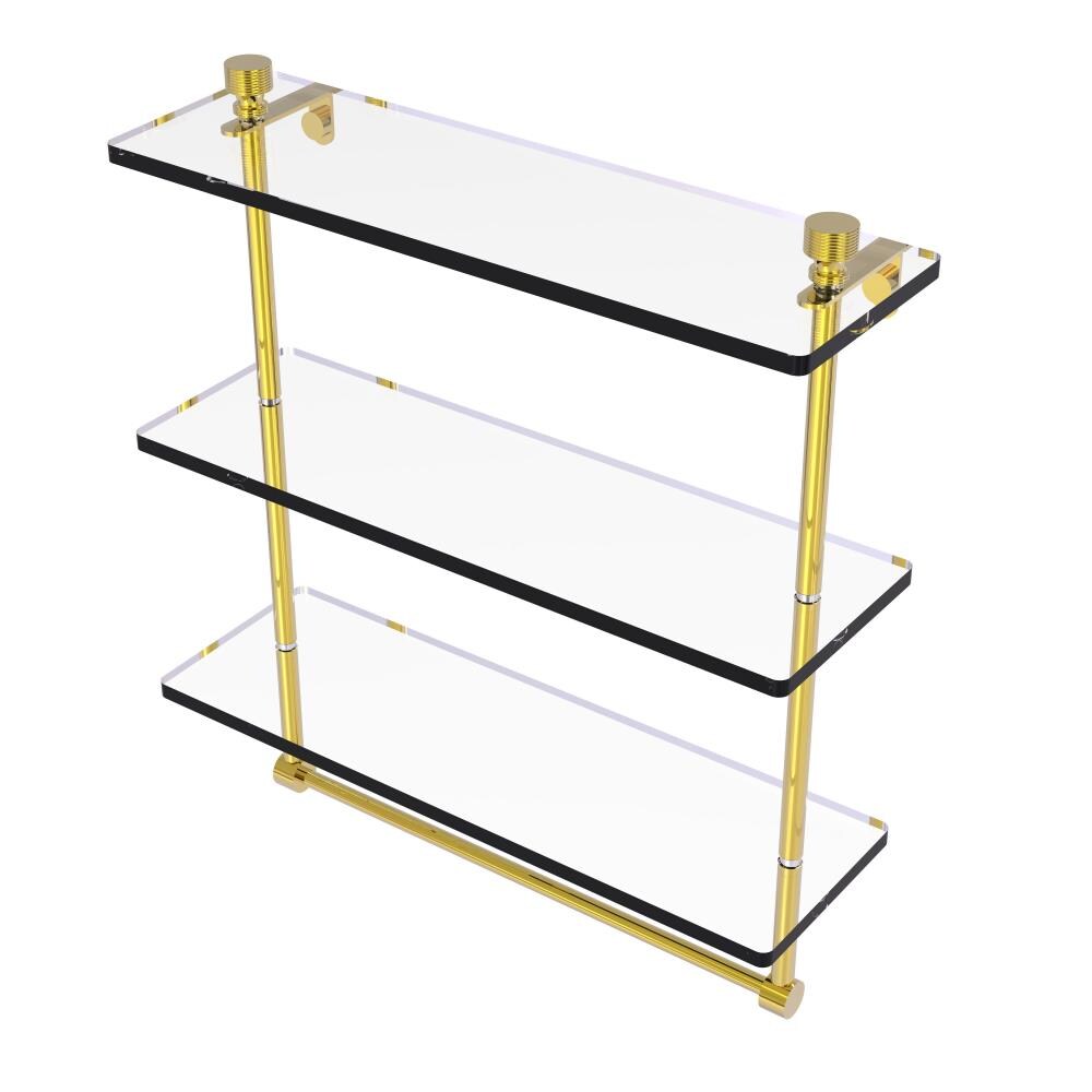 Polished Brass Bathroom Shelf