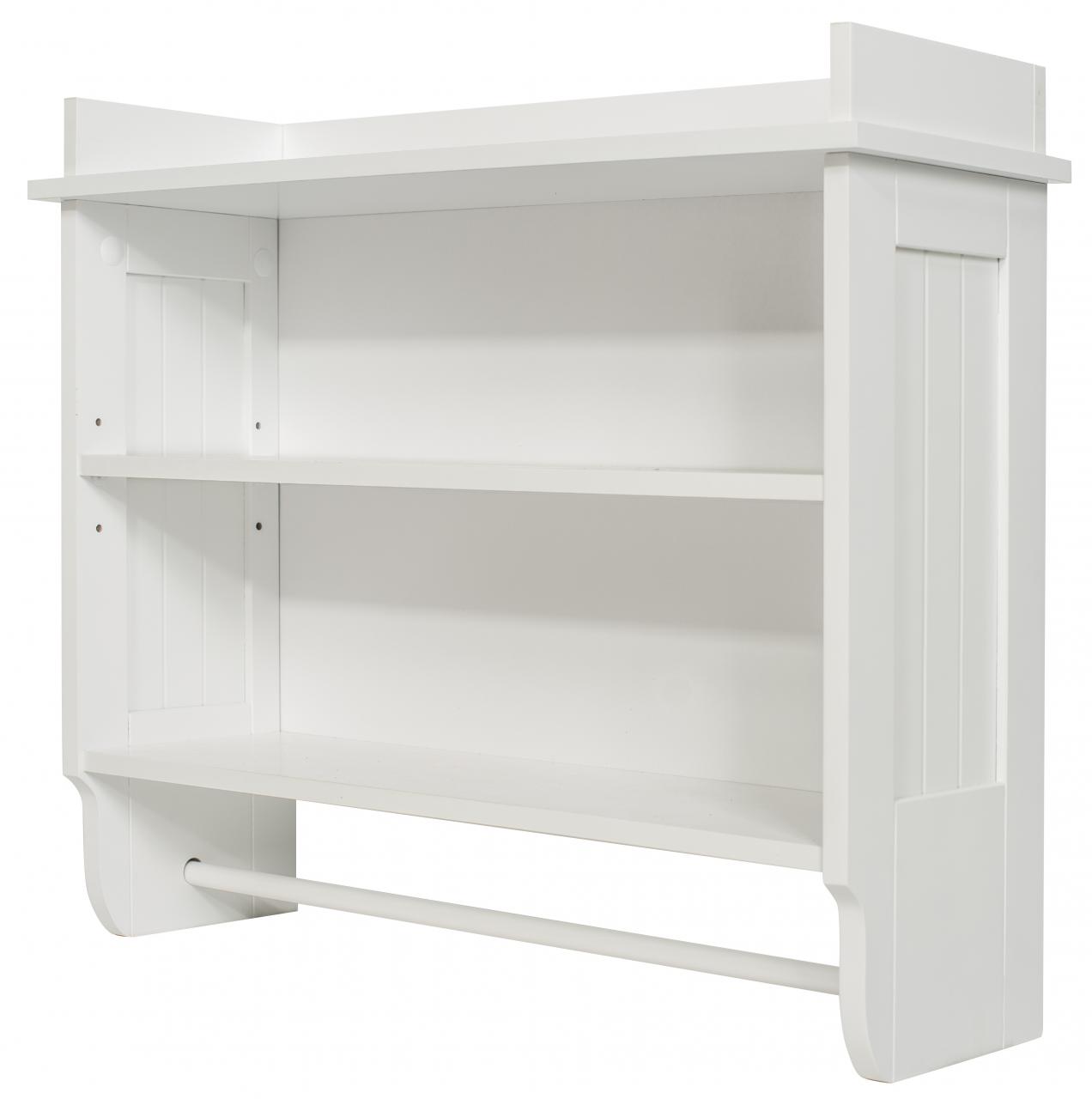White Bathroom Shelf for Towels