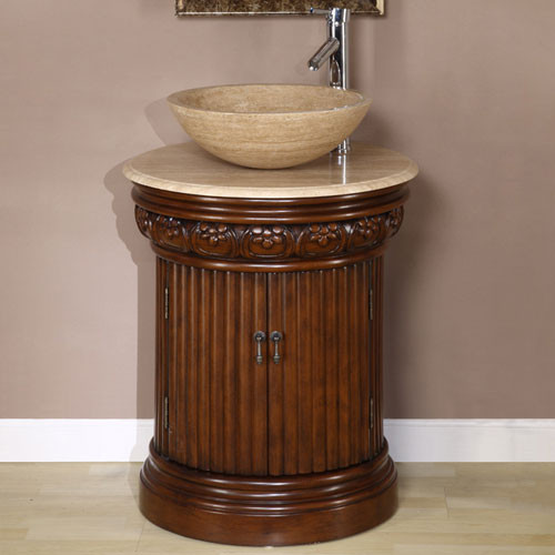 Round Bathroom Sink Cabinets