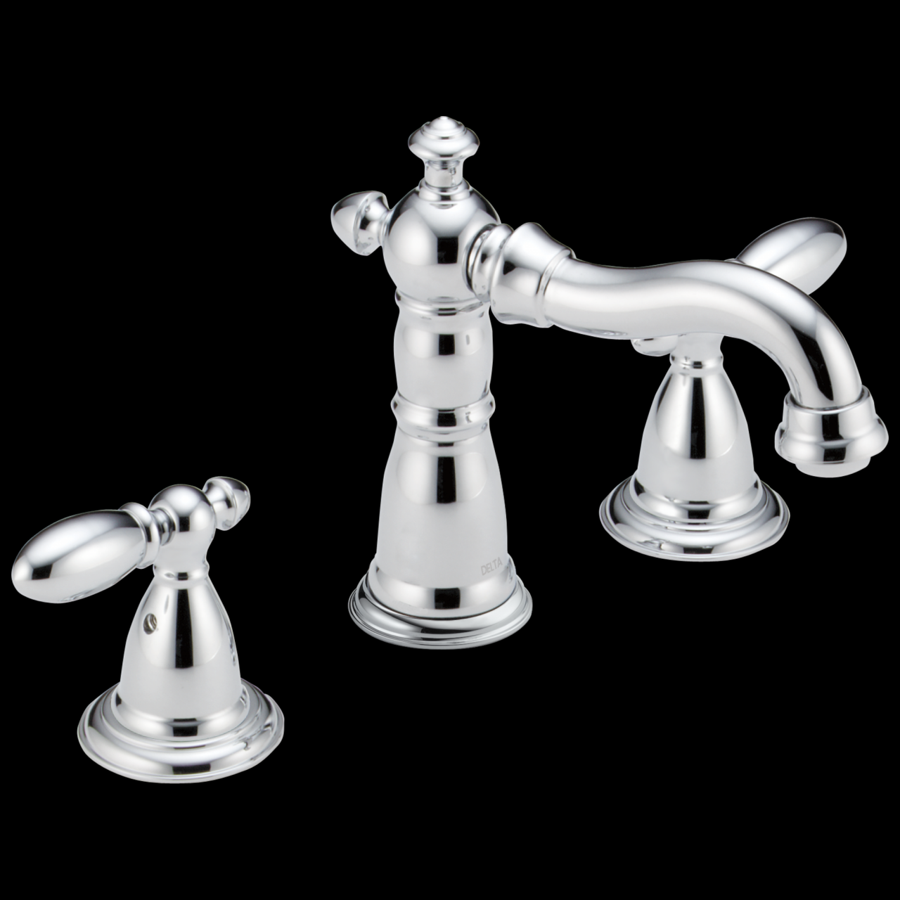 Chrome Two Handle Widespread Bathroom Faucets