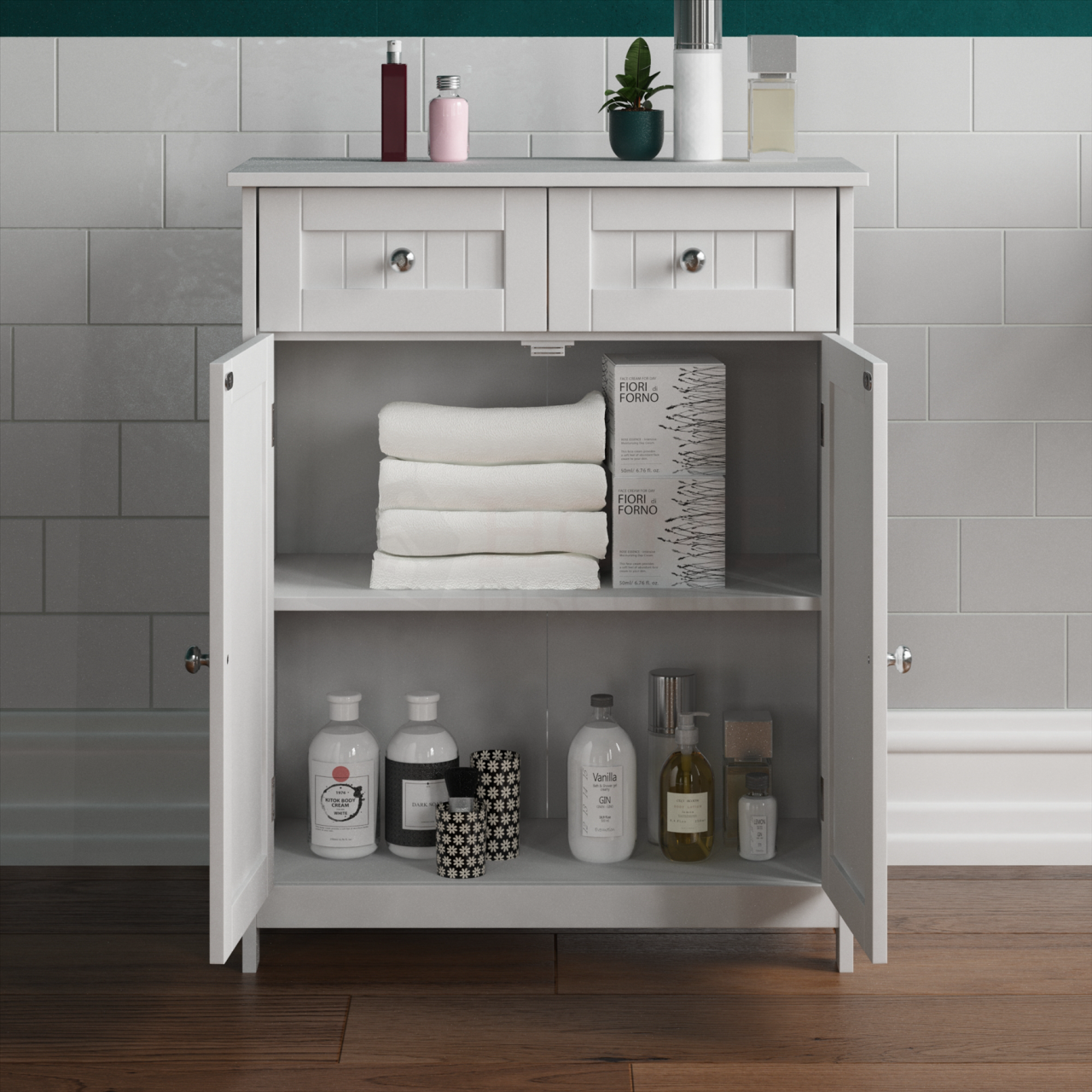 Floor Standing Bathroom Storage Unit