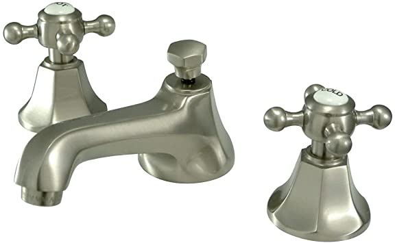 Cross Handle Bathroom Faucet 8 Inch