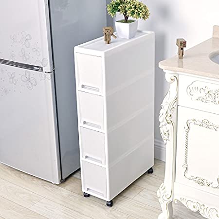Narrow Bathroom Storage Cart