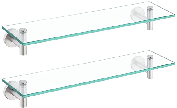 Bathroom Glass Shelf Brackets