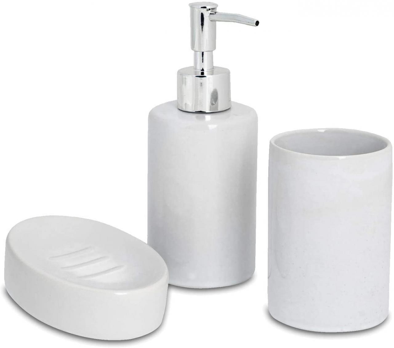 White Ceramic Bathroom Accessories UK