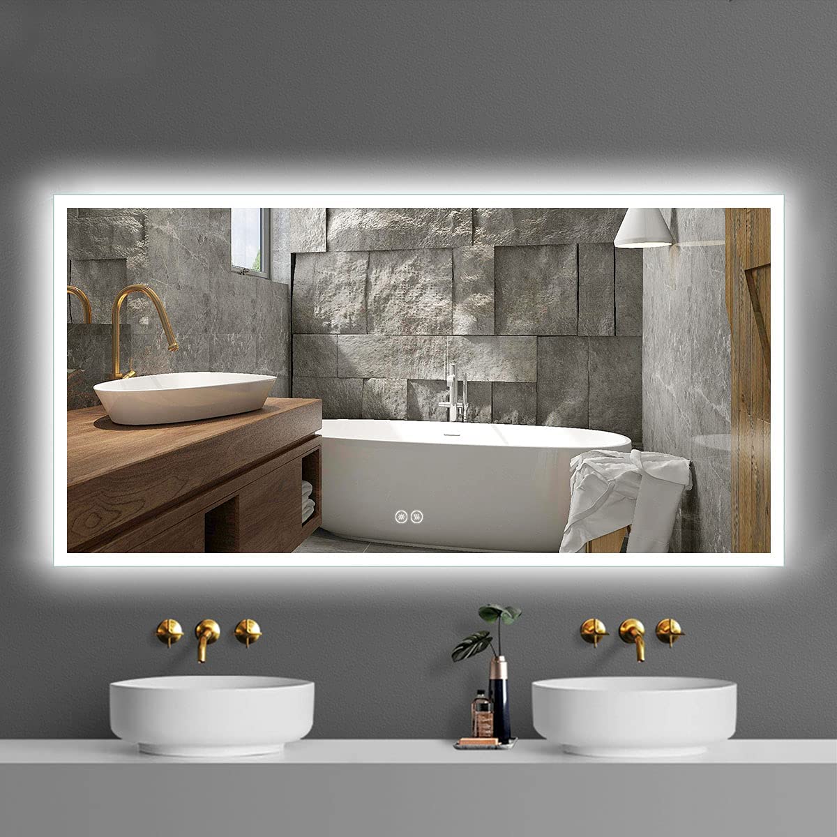 Large Horizontal Bathroom Mirrors