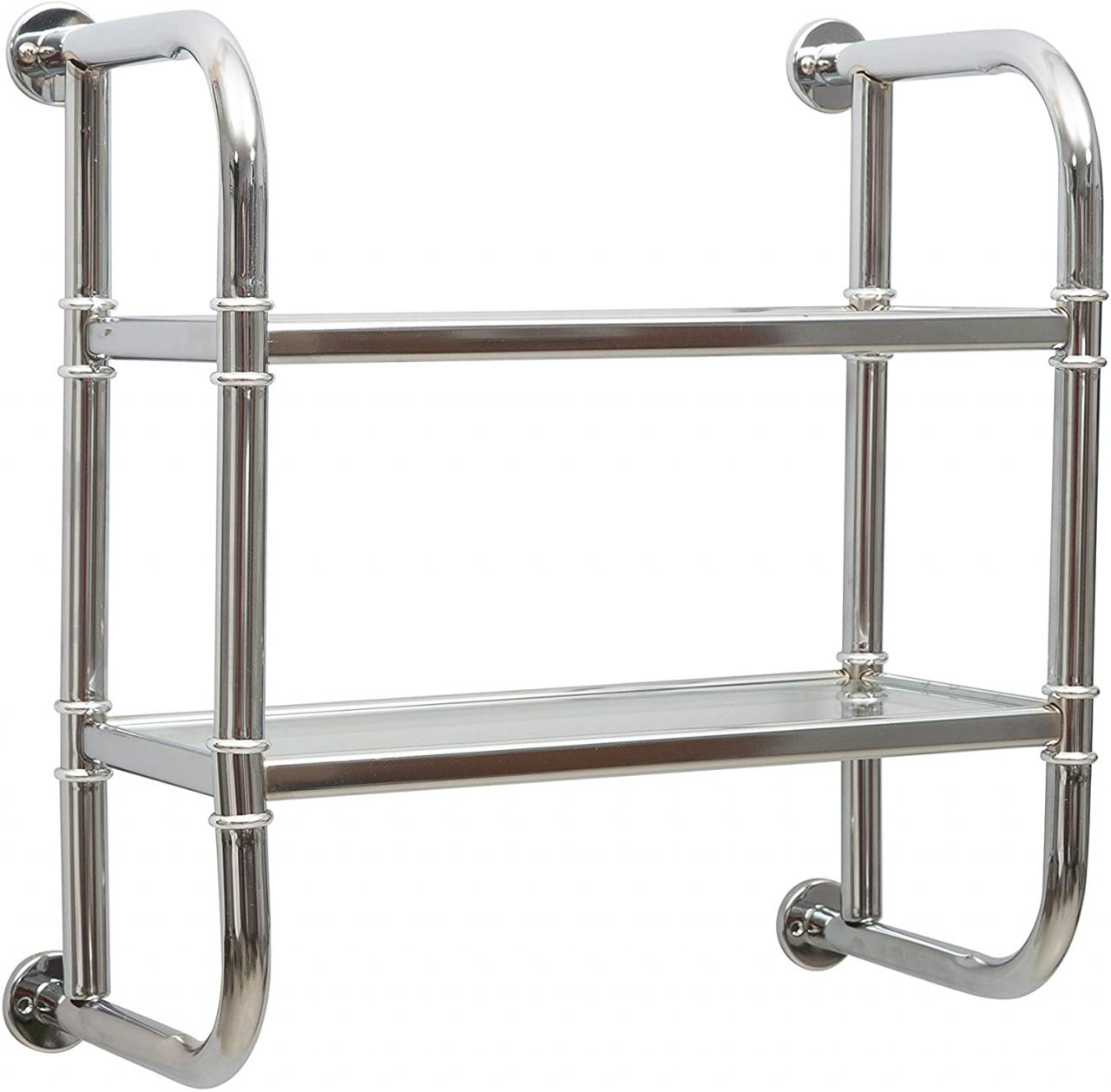 Chrome Wire Bathroom Shelf