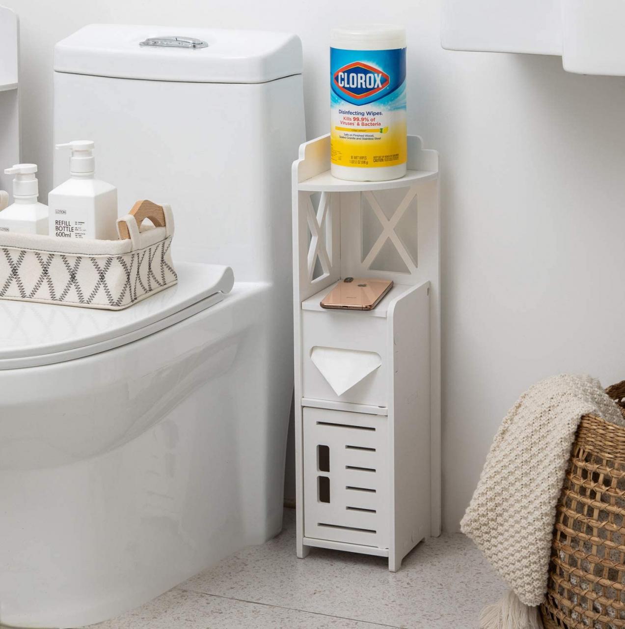 Little White Bathroom Cabinet