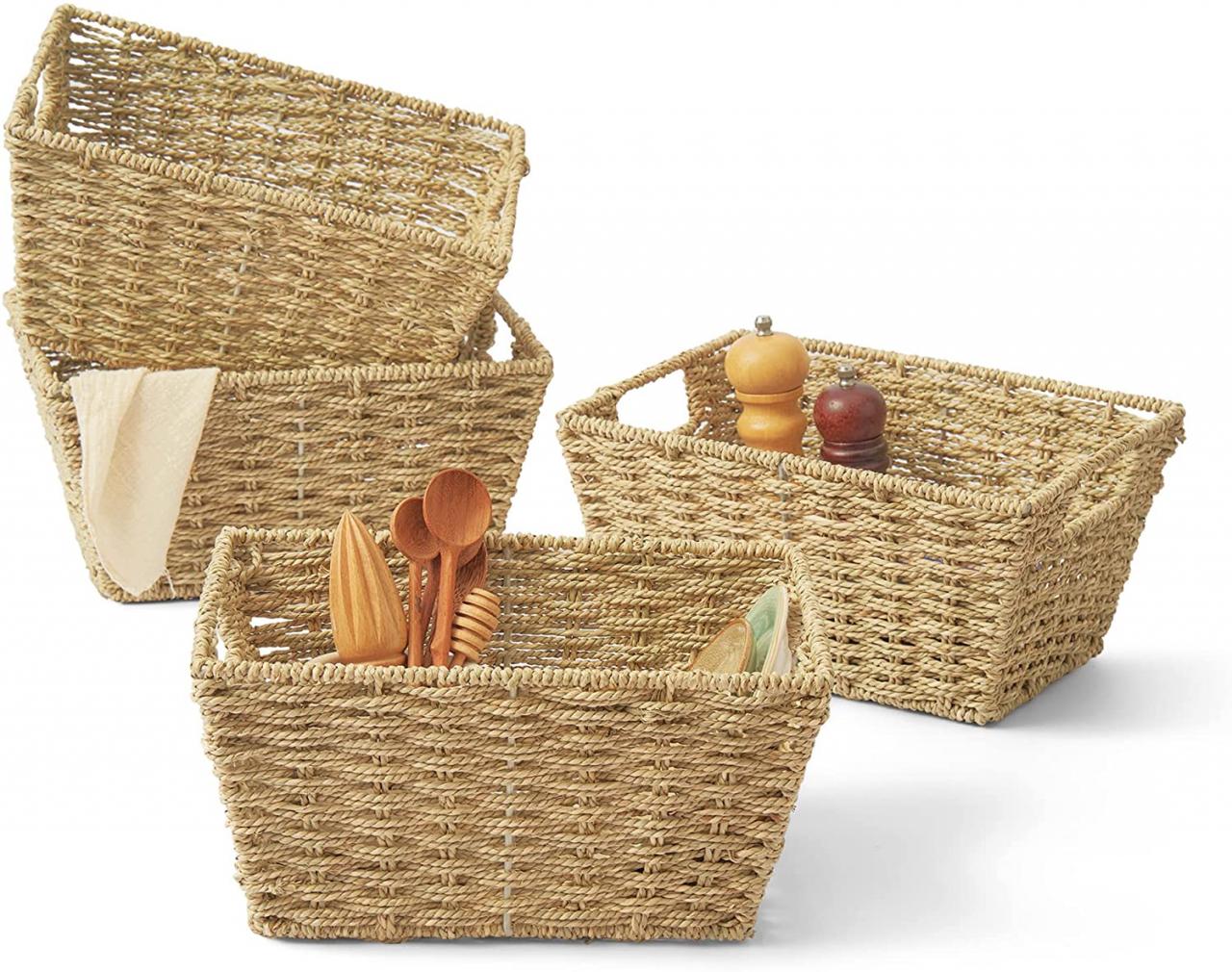 Gold Bathroom Storage Baskets