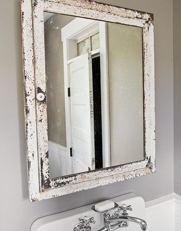 Shabby Chic Bathroom Mirror Cabinet