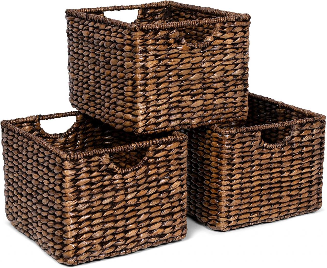 Bathroom Storage Baskets Brown