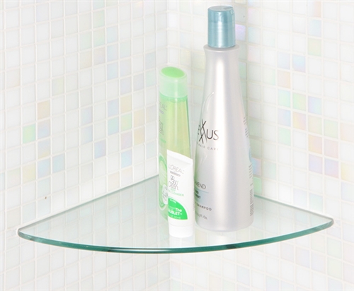 Bathroom Glass Shelf Corner