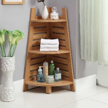 Bathroom Corner Shelf Decor Ideas