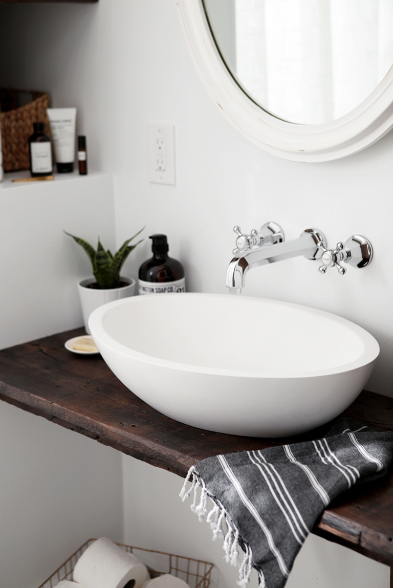How to Make a Floating Sink Shelf