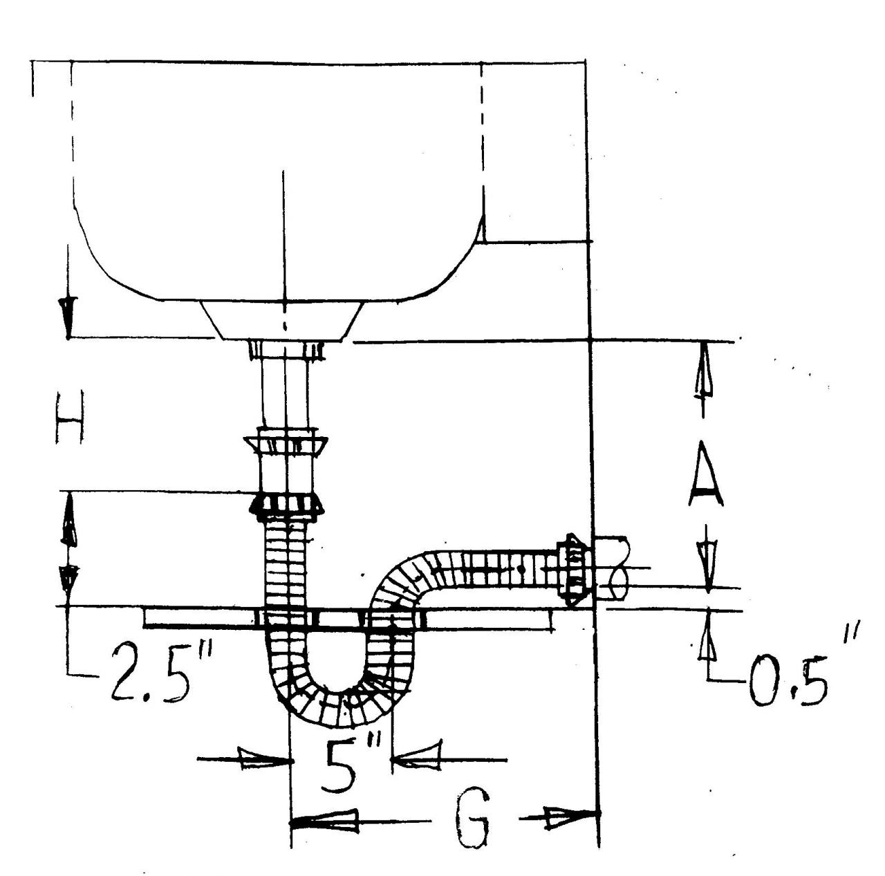 Bathroom Sink Trap Size