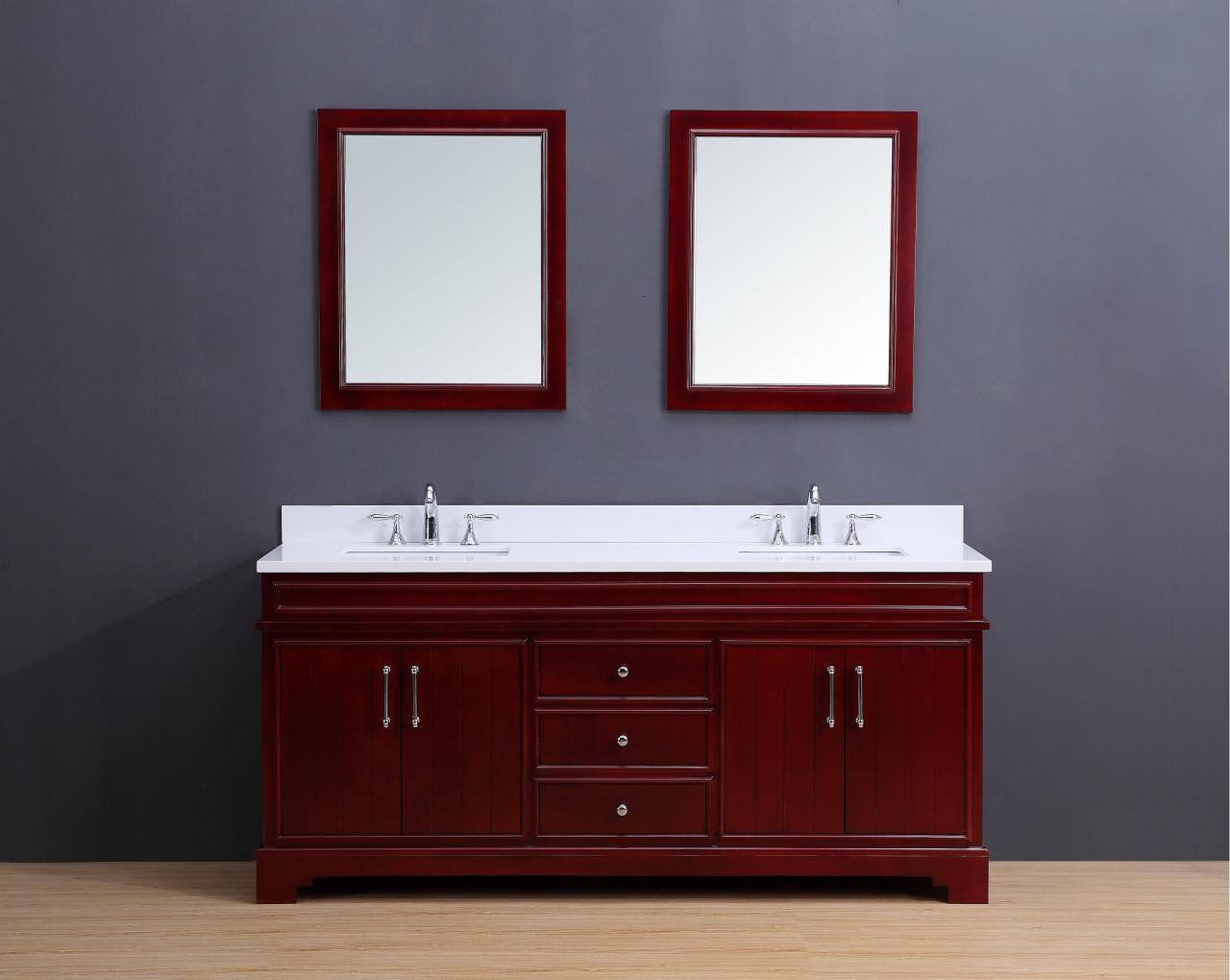 Cherry Wood Bathroom Vanity – Semis Online