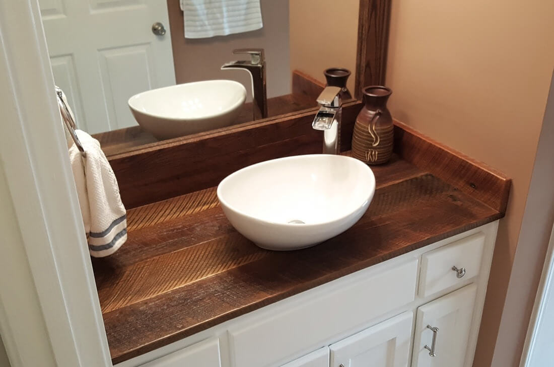 Rustic Bathroom Vanity Tops