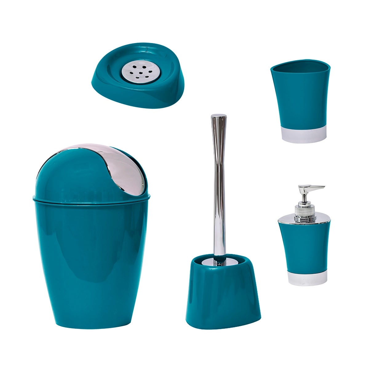 Peacock Blue Bathroom Accessories