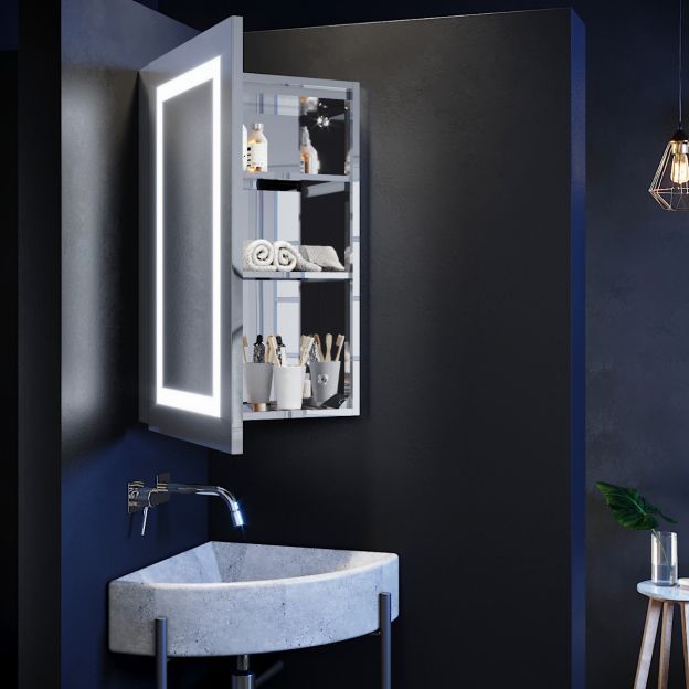 Corner Bathroom Cabinets With Lights Semis Online
