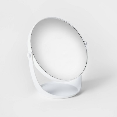 White Plastic Bathroom Mirror