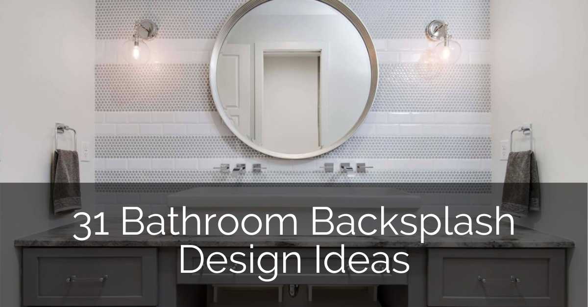 Bathroom Sinks With Backsplash