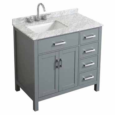 Offset Bathroom Vanity Tops