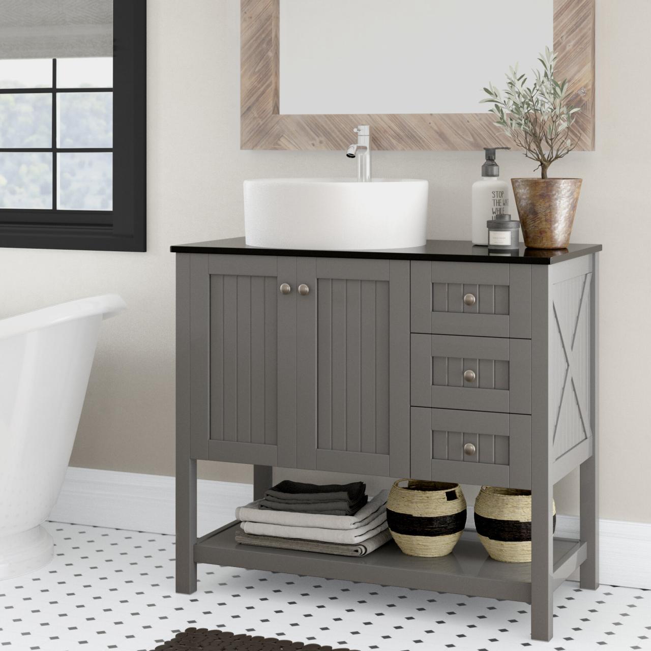 Bathroom Vanity With Vessel Sink Mount