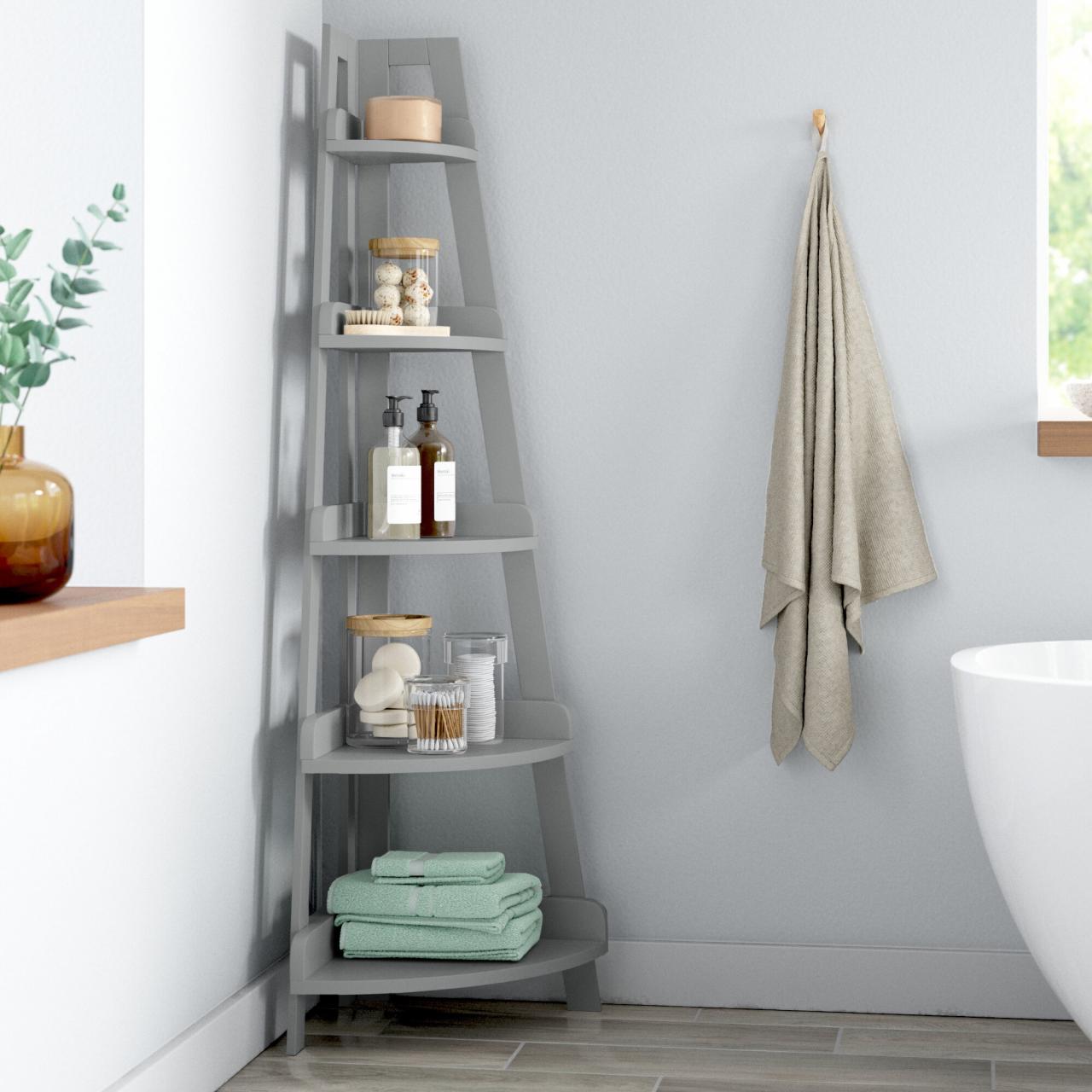 Bathroom Corner Shelves Free Standing