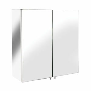 Croydex Double Mirrored Bathroom Cabinet White