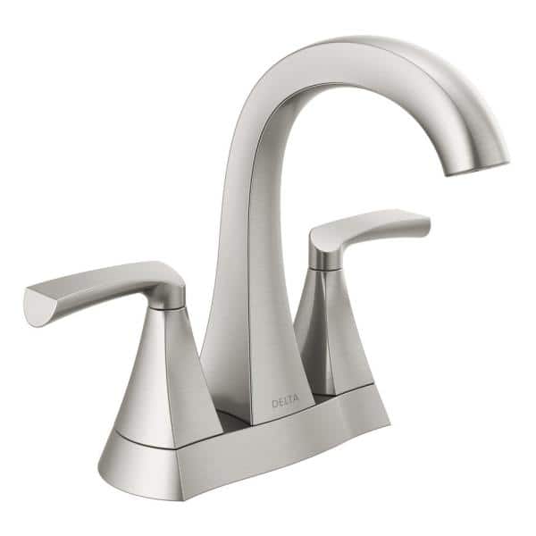 Satin Nickel Centerset Bathroom Faucet
