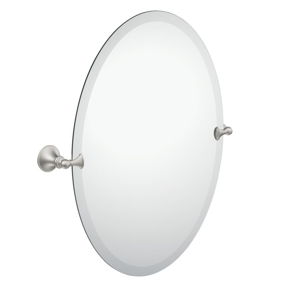 Bathroom Mirrors Oval Brushed Nickel
