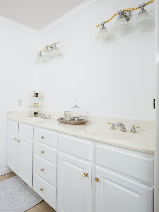 How To Paint A Bathroom Cabinet White