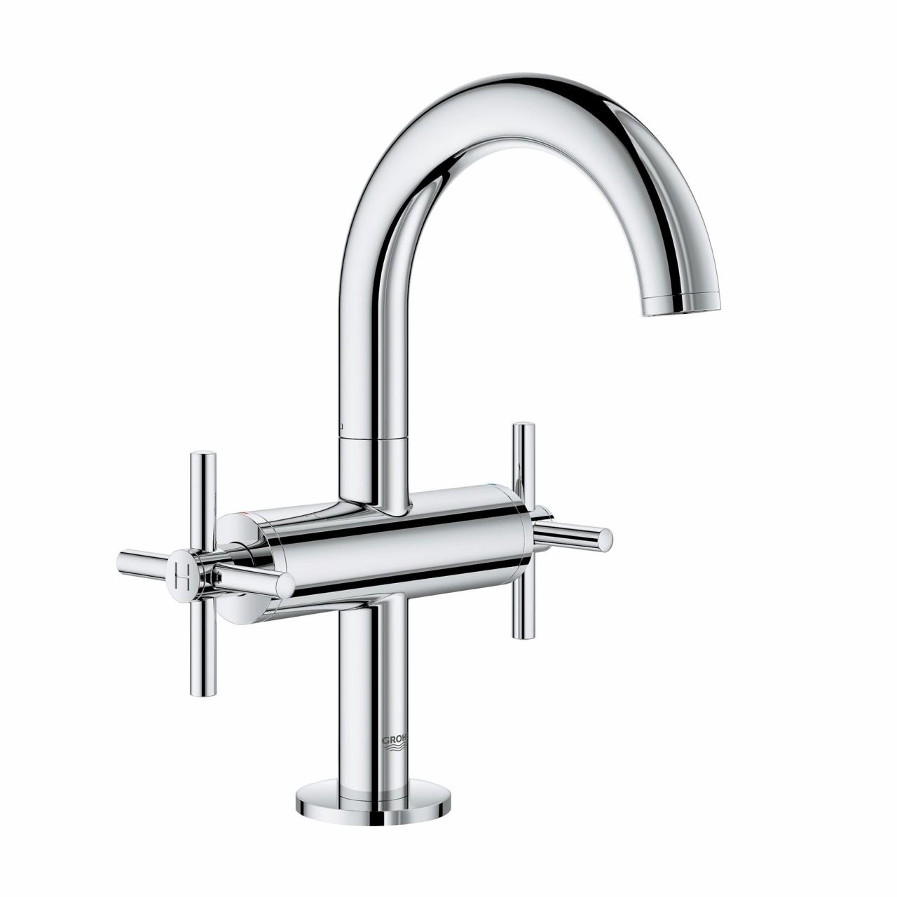Single Hole Bathroom Faucet With Two Handles