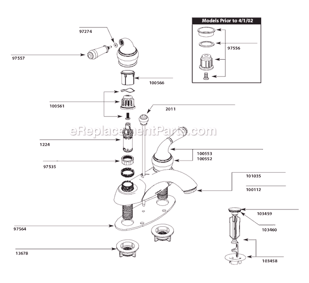 Moen Bathroom Faucet Assembly