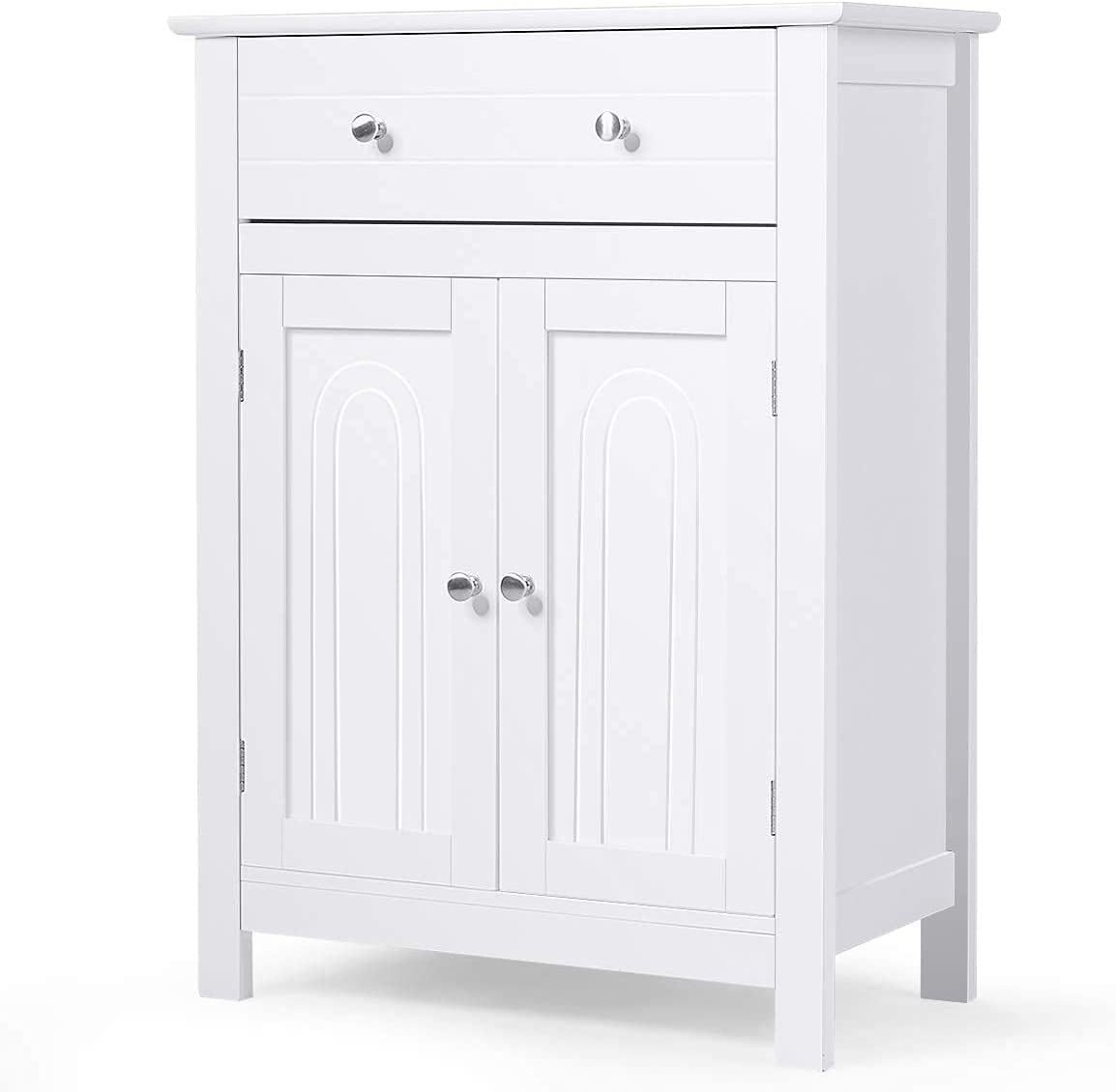 White Bathroom Cabinet Floor Standing