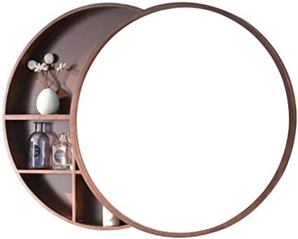 Bathroom Cabinet With Round Mirror