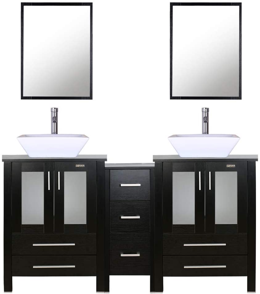 Double Porcelain Bathroom Sink