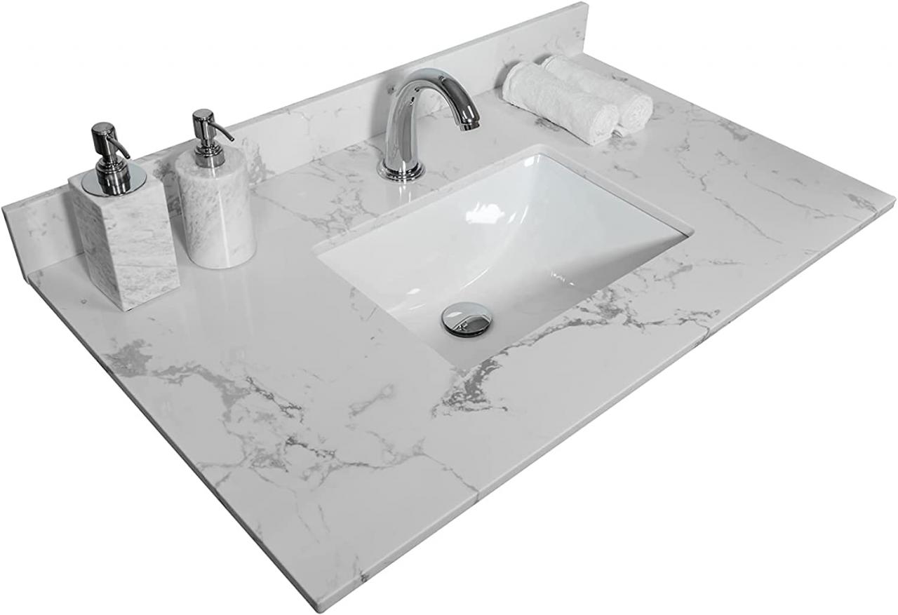 31 Inch Bathroom Vanity Top
