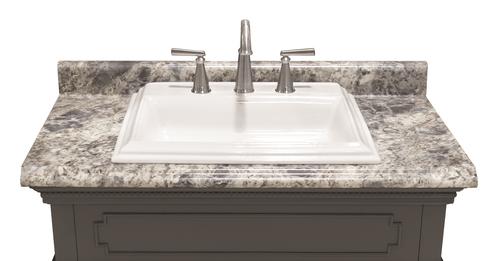Drop In Bathroom Sink With Granite Countertop