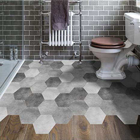 Grey Bathroom Tile Stickers