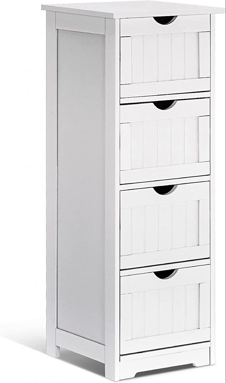 Small White Bathroom Storage