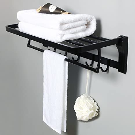 Bathroom Rack with Hooks